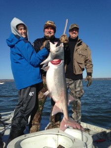 Spoonbill caught on Grand Lake with Jims Guide Service 