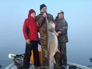 Paddlefish caught on Grand Lake with Jim's Guide Service.